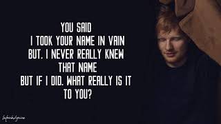 Ed Sheeran  Hallelujah Lyrics [upl. by Zebapda]