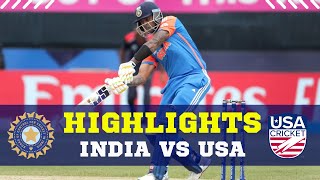 IND vs USA Highlights  India vs United States Highlights  T20 World Cup 2024 Highlights [upl. by Naujaj]