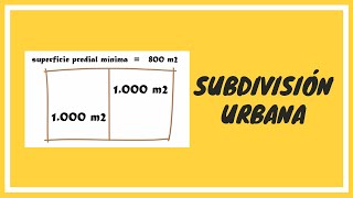 Subdivisión de terrenos urbanos [upl. by Ver]