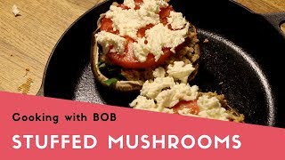 Stuffed Mushrooms Recipe  Easy Appetizer recipe for Mozzarella Stuffed Portobellos [upl. by Valle]