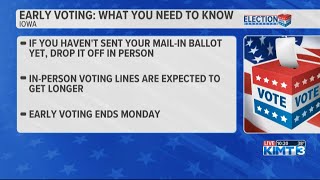 Early voting What Iowans need to know [upl. by Niro]