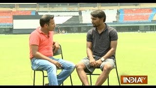 Indian cricketer Sandeep Sharma exclusively on India TV  India Tv [upl. by Ellenoj]