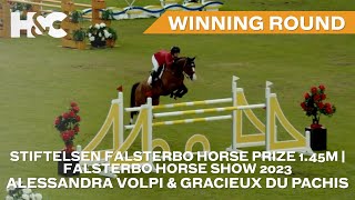 Alessandra Volpi amp Gracieux Du Pachis Win The Stiftelsen Falsterbo Horse Prize 145m [upl. by Auberon570]