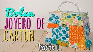 DIY JoyeroAlhajero Bolsa  Organizador de Accesorios de Cartón  Parte 12  Cartonaje [upl. by Benni978]