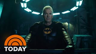 Michael Keaton suits up as Batman in new trailer for ‘The Flash’ [upl. by Renruojos500]