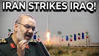 BREAKING Iran Conducts Missile Strikes On Iraq Near US Forces Headquarters [upl. by Ashleigh]