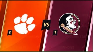 Florida State vs Clemson College Soccer Highlights Semifinals [upl. by Naihs]