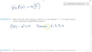 Discrete Mathematics 14 Part 2 Universal Quantifier [upl. by Onaivatco]