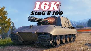 StuG E 100 16K Damage amp 4x StuG E 100 Overwhelming Fire World of Tanks [upl. by Losyram]