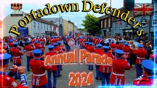 Portadown Defenders Flute Band Annual Band Parade 2024 [upl. by Nanice462]