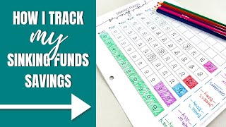 How I Track My Sinking Funds Savings [upl. by Sikata]