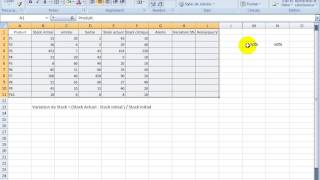 Cours De Excel  TVA  HT  TTC  Variation de Stockect [upl. by Enirtak]