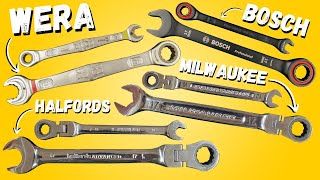 Which Ratchet Spanner Set Would You Buy BOSCH  WERA  HALFORDS  MILWAUKEE [upl. by Yliab]