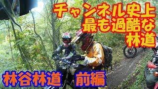 【XTZ125】林道ツーリング29 「林谷林道」前編 Forest Road touring by XTZ125 291 [upl. by Lednew]