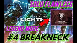 Solo Flawless LEGEND LIGHTFALL Campaign  4 Breakneck Destiny 2 HUNTER Day 1 [upl. by Egbert]