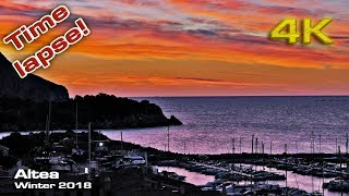 Altea Winter 2018 4K Panasonic Lumix FZ2000 time lapse option [upl. by Eiralam]