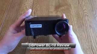 DB Power BL18 Mini LED Projector Review [upl. by Padraic]