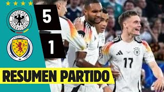 ALEMANIA SE GOZA A ESCOCIA CON TREMENDA GOLEADA EN DEBUT EUROCOPA 2024 [upl. by Onitsuj87]