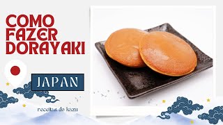 Como fazer Dorayaki a panqueca recheada japonesa [upl. by Perretta]