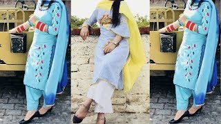 Latest Punjabi Suit Designs  Embroidery Suits For College Girls  Punjabi suits 2019 [upl. by Anelhtak838]