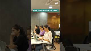 How the chair should be used 🪑 Sit and work like a pro infinuevo officememes comedy funny [upl. by Aiynat]