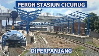 UPDATE PERPANJANGAN PERON STASIUN CICURUG BACKRIDE SAMPAI STASIUN CIGOMBONG 612024 [upl. by Awad]