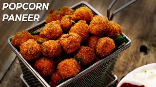 Popcorn Paneer with Shocking Masala  Recipe for Crunchy Panir Popcorn  CookingShooking [upl. by Aderb]