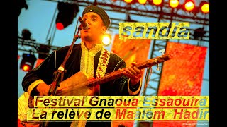 Maalem Younes Hadir et Mâallem Abderrazak Hadir  Sandia  Festival Gnaoua et Musiques du Monde [upl. by Marfe]