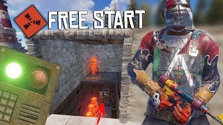 Rust  FREE START JE TROUVE UNE BASE FULL OUVERTE  Aventure solo [upl. by Melisenda]