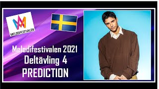 Melodifestivalen 2021  PREDICTION  Deltävling 4  Top 7  With Comments [upl. by Calen]