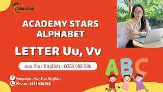 ACADEMY STARS  ALPHABET  LETTER U V [upl. by Boak]