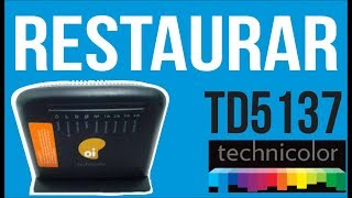 Technicolor TD5137 Restaurar modem  Restaurar padrão de fábrica [upl. by Esta]