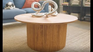 How to DIY your own fluted coffee table [upl. by Jenesia]