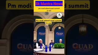 pm modi attend quad summit in usa pmmodi youtubeshorts viralshort [upl. by Ahsiekim]