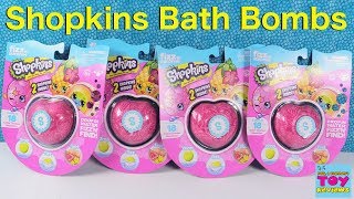 Shopkins Fizz n Surprise Bath Fizzies Bombs Color Change Toy Review  PSToyReviews [upl. by Leonsis590]