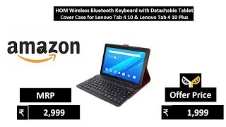 HOM Wireless Bluetooth Keyboard with Detachable Tablet Cover Case [upl. by Holly-Anne]