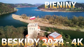 PIENINY 2024  4K  ATRAKCJE PODRÓŻE  SZCZAWNICA  SŁOWACJA  DUNAJEC BESKIDY [upl. by Sheelah]