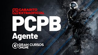 Gabarito Extraoficial PC PB  Agente [upl. by Naesad]