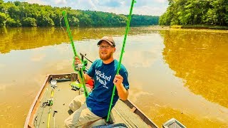 JON BOAT BASS FISHING TOURNAMENT XI  Broke His Rod but Did He Catch The Fish [upl. by Ahsiemal431]