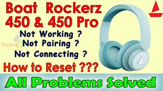 How to reset  boAt Rockerz 450 not working  boat rockerz 450 pro not connecting  no sound solved [upl. by Aiuqenehs308]