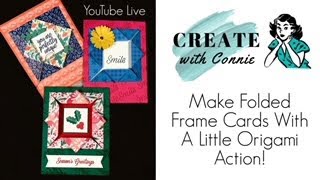 🔴 Want to See 3 Folded Frame Cards with a Little Origami Action [upl. by Soloma]