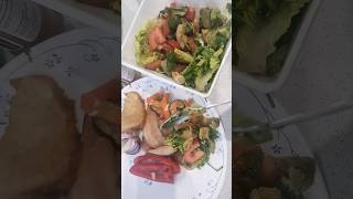 Fish salad amp veggies trending youtubeshorts shorts short viral youtube shortvideo video [upl. by Eslek]