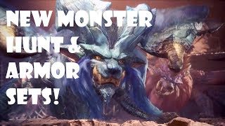 Monster Hunter World Lunastra Hunt and Armor Sets [upl. by Marfe]