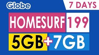 How to Register Globe HomeSurf 199 Promo [upl. by Pogue]