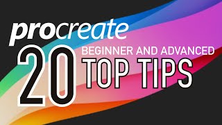 PROCREATE 20 TOP TIPS  Beginner and advanced [upl. by Kristos496]