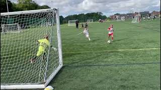 6 year old goalkeeper does proper technique for everything 🔥 [upl. by Nnylhtak]