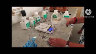 limit test of Sulphate experiment inorganicchemistry  reagent preparations [upl. by Dukie]