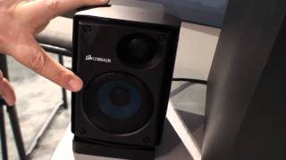 Corsair launches PC speakers we try to get them kicked out of CES [upl. by Nidorf123]