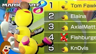 WIGGLER SWEEP  Mario Kart 8 DX Booster Course Wave 5 w Friends [upl. by Eilloh]