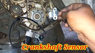 how crankshaft sensor damage  Mitsubishi crankshaft sensor replacement  Easy car solution [upl. by Eniamej]